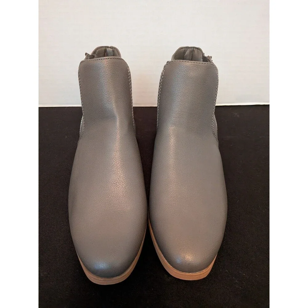 Croft & Barrow Ankle Boots Womens Size 9 Batterstone Chelsea Style Zip Up Short
